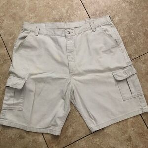 Men's Casual Cargo Shorts - White